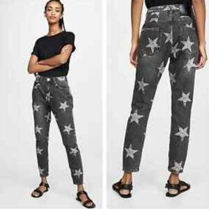 One Teaspoon Camden Star Freebirds Ankle Zip Black Slim Jeans Women’s 28